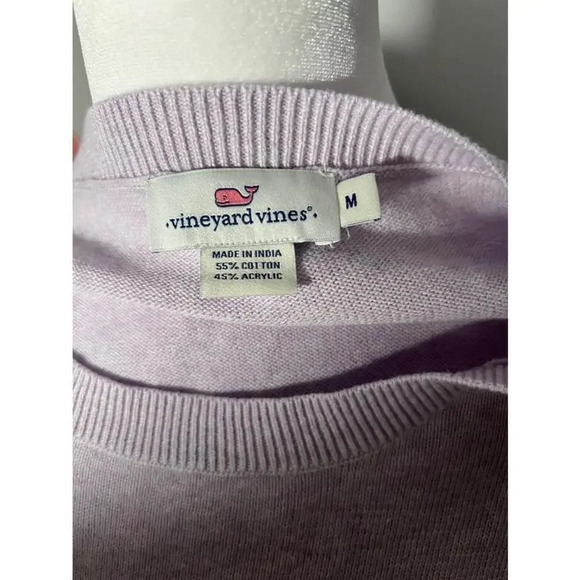 Vineyard Vines Purple Stars Crewneck Sweater Size M - Picture 5 of 5